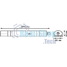 Светильник линейный Gauss ULTRACOMPACT 45W 4550lm 6500K 185-265V IP65 1490x40x30мм LED