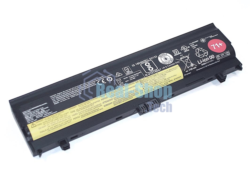 Аккумуляторная батарея для ноутбука Lenovo L560 L570 (00NY486 71+) 10.8V 48Wh черный