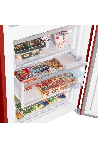 Холодильник Maunfeld MFF200NFR Inverter красный двухкамерный инвертор 271/106л морозилка снизу