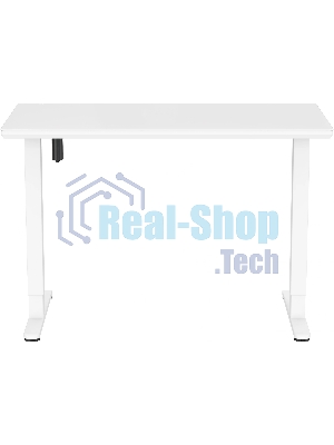 Стол для компьютера Cactus с электроподъемником, столешница стекло белый каркас белый (CS-EGD-WWT)