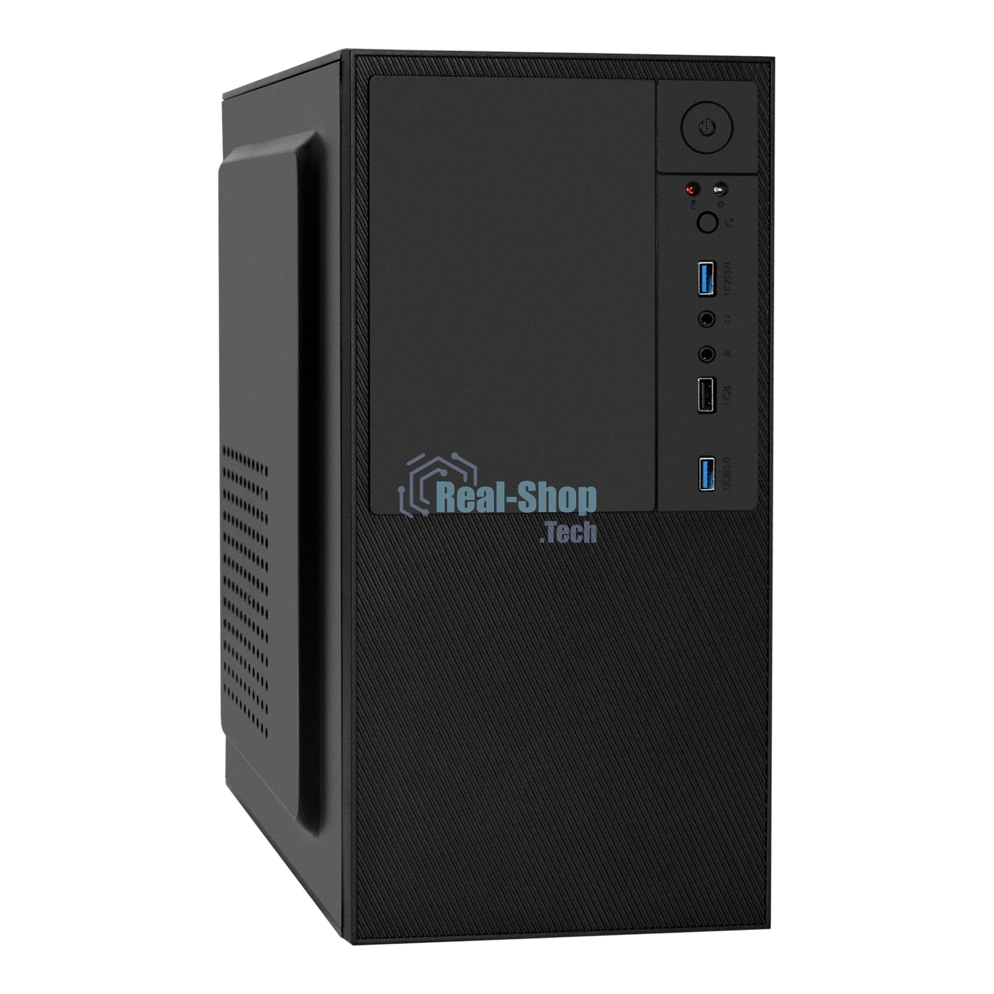 Компьютерный корпус Minitower ExeGate BAA-308U2-AAA450 (mATX, БП AAA450 с вент. 8см, 1хUSB+2хUSB 3.0, HD Audio, черный)