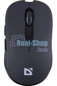 Мышь беспроводная Defender Gassa MM-105 черный, 1600 dpi, радиоканал, USB, кнопки - 6