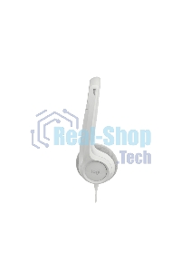 Гарнитура проводная с микрофоном Logitech H390 белый 1.9м накладные USB оголовье (981-001288)