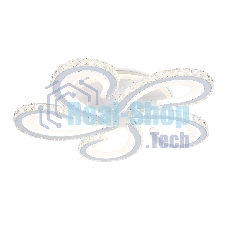 Потолочный светодиодный светильник Ambrella light FA1703/5 WH/CH белый/хром 149W 3000K-6400K 540*540*90 (ПДУ РАДИО 2.4G)