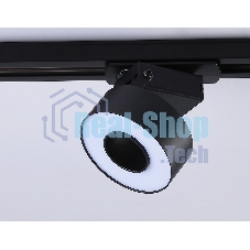 Трековый однофазный светодиодный светильник Ambrella light GL6863 BK черный LED 10W 4200K D75*80