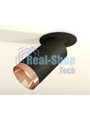 Светильник Ambrella Light XM6323205 SBK/PPG черный песок/золото розовое полированное MR16 GU5.3 (A2242, C6323, N6135)