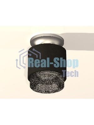 Светильник Ambrella Light XS7511102 SBK/MCH/BK черный песок/хром матовый/тонированный MR16 GU5.3 (N7928, C7511, N7192)