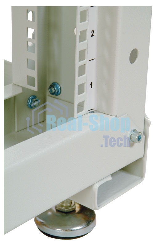 Стойка двухрамная ЦМО СТК-24.2 24U 620 мм X 800 мм направл. закл. гайки 250 кг серый