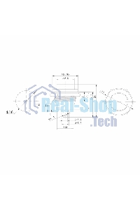 Выключатель-кнопка металл Rexant 250V 2А (2с) (ON)-OFF Ø16.2 черная