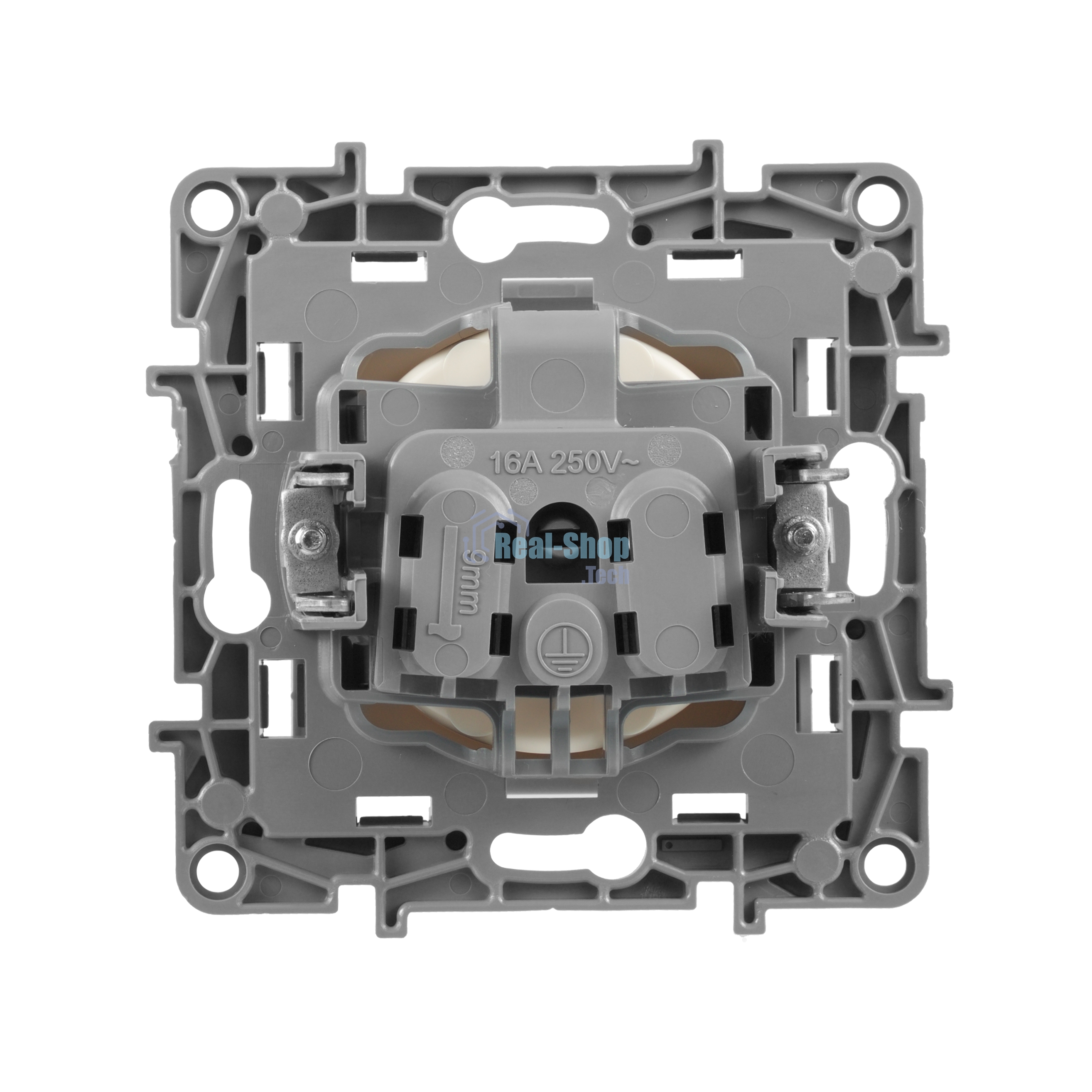 Розетка 2К винты, сл. кость ETIKA 