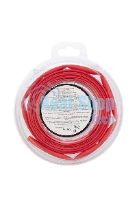 Трубка термоусаживаемая Rexant 6.0/3.0мм красн. ролик 2.44 м