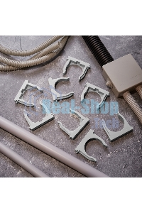 Крепеж-клипса для монтажного пистолета Rexant Ø 50 мм, серая (25 шт/уп)