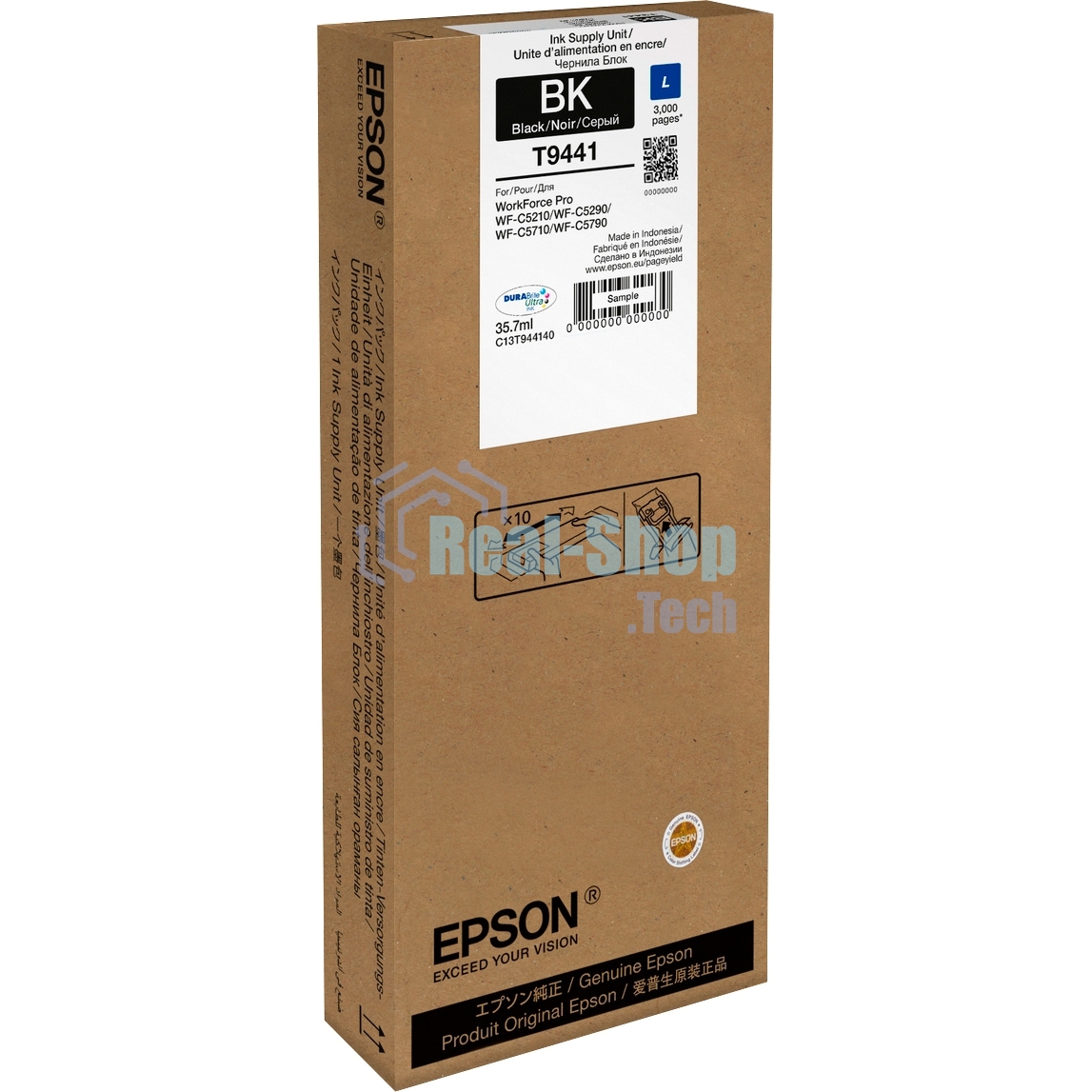 Картридж струйный Epson C13T944140 черный (3000 стр.) для WorkForce WF-C5290DW WF-C5290, WF-C5790DWF WF-C5790