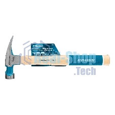 Молоток-гвоздодер Gross 10418 American hickory 450г, угол 75, магнит, обрезиненная рукоятка