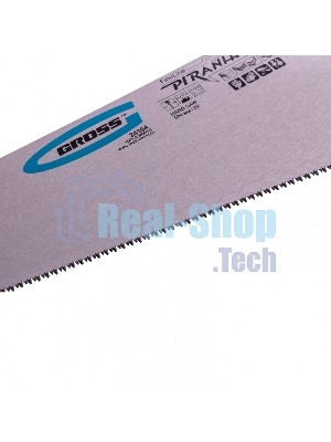 Ножовка Gross 24104 по дереву piranha 500мм 11-12 tpi зуб - 3d каленый зуб двухкомпонентная рукоять