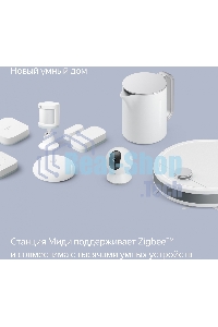 Умная колонка Яндекс Станция Миди, ZigBee, 24Вт, с голосовым ассистентом Алиса на YaGPT, оранжевый