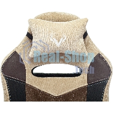 Кресло игровое Бюрократ VIKING 6 KNIGHT BR FABRIC коричневый, крестовина металл/пластик