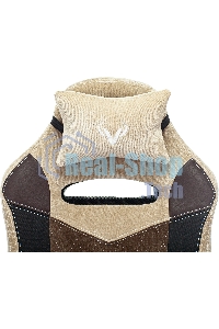 Кресло игровое Бюрократ VIKING 6 KNIGHT BR FABRIC коричневый, крестовина металл/пластик