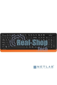 Комплект клавиатура + мышь A4Tech Fstyler FG1010 клав:черный/оранжевый мышь:черный/оранжевый USB беспроводная Multimedia