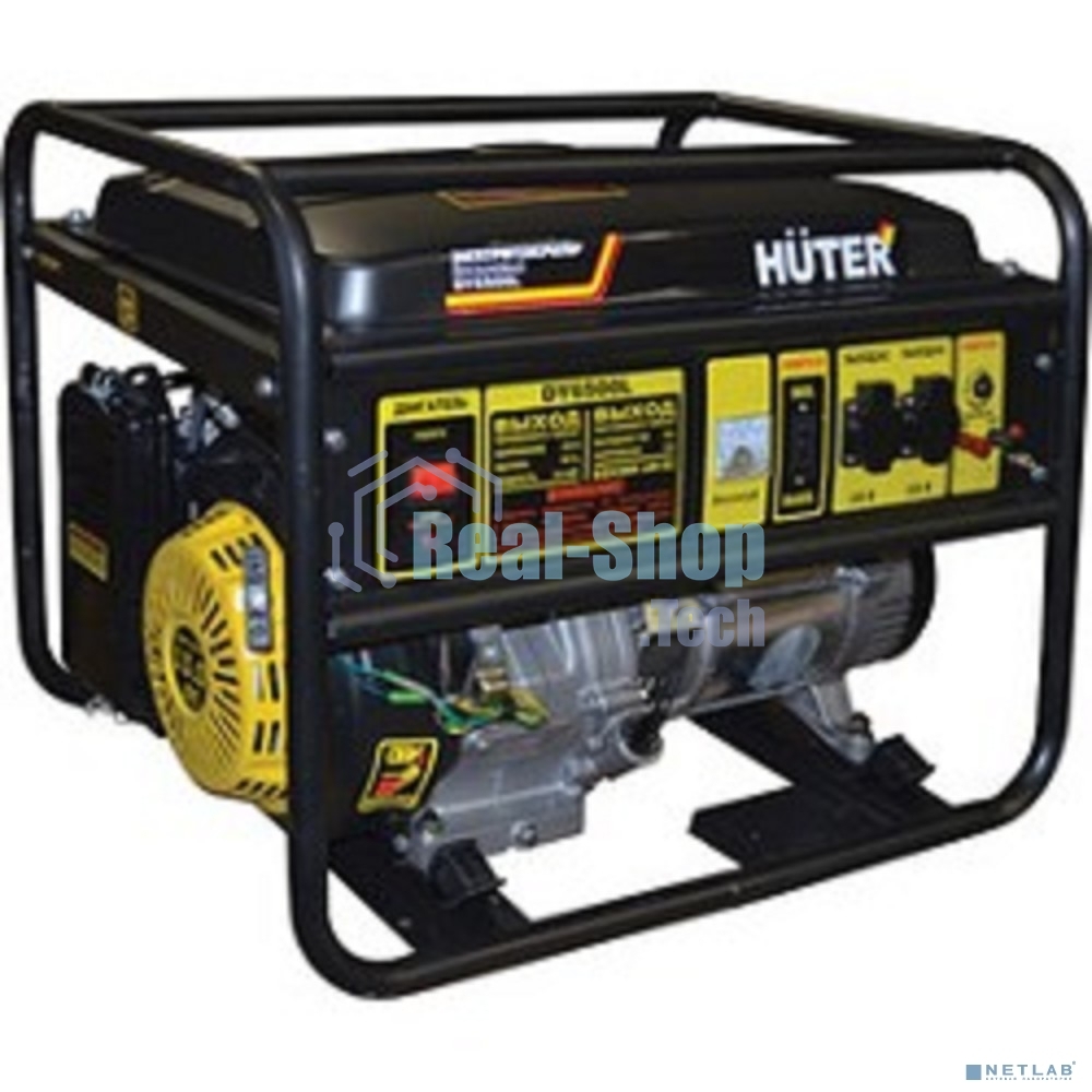 Электрогенератор бензиновый Huter DY6500L, 5.5 кВт, 71 дБ, 74.5 кг