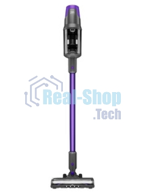 Пылесос вертикальный Centek CT-2572 фиолетовый/черный, питание от аккумулятора, 230 Вт, уборка сухая, пылесборник 1.2 л, работа от АКБ max 90 мин