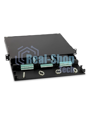 Модульная панель Hyperline, OS2 9/125, 12 х LC, Duplex 120х32, для FO-19BX, черный