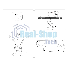 Светильник Ambrella light TN6604 BK черный IP44 GX53 max 15W D110*23