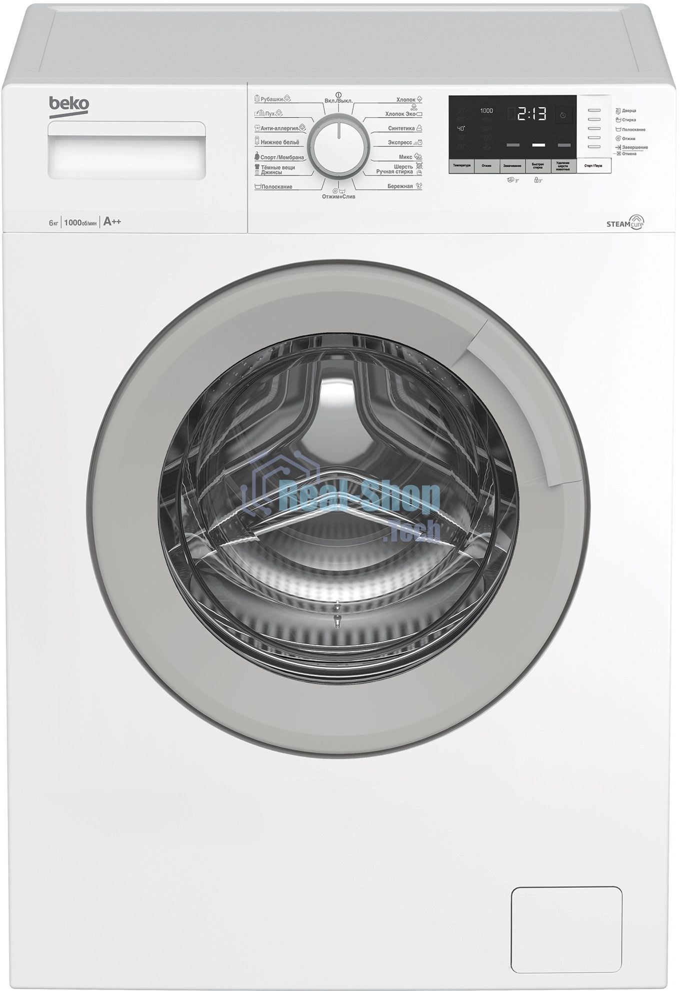 Стиральная машина Beko WSDN63512ZSW белый, загрузка фронтальная 6 кг, 1000 об/мин., класс: А