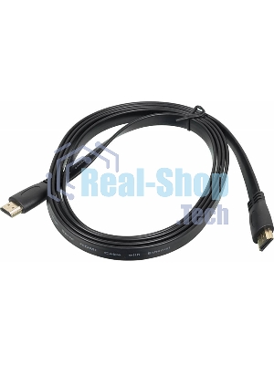 Кабель аудио-видео High Speed ver.1.4 Flat HDMI (m)/HDMI (m) 2м. черный