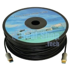 Кабель аудио-видео Fiber Optic HDMI (m)/HDMI (m) 35м. позолоченные контакты черный