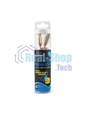 Кабель USB2.0 Cablexpert CC-U-mUSB01Gd-1.8M, AM/microB, серия Ultra, длина 1.8м, золотой, блистер