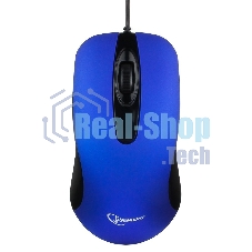 Мышь проводная Gembird MOP-400-B синий, 1000 dpi, USB, кнопки - 3
