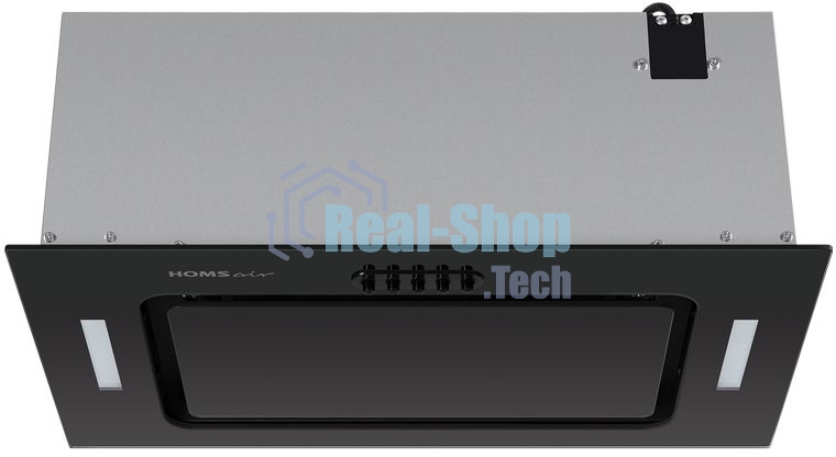 Вытяжка встраиваемая HOMSair Crocus Push 52 черный, 51.8 см, 850 куб. м/ч, 53 дБ