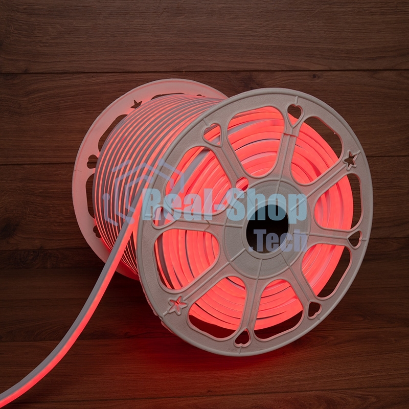 Гибкий неон Neon-night LED SMD 8х16 мм, двухсторонний, красный, 120 LED/м, бухта 100 м