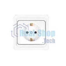 Розетка 1-м СП Валери 16А с заземл. бел. UNIVersal В0028