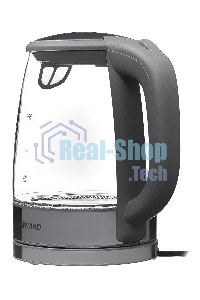 Чайник электрический Starwind SKG2315 1.7л. 2200Вт серый/серебристый (корпус: стекло)