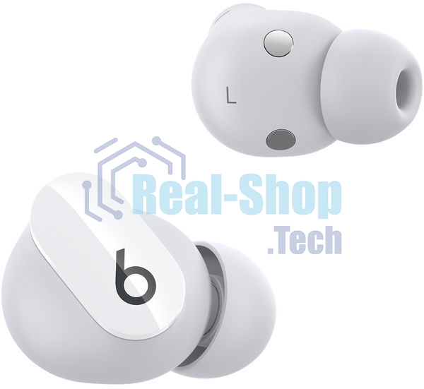 Гарнитура вкладыши Beats Studio Buds True Wireless Noise Cancelling белый беспроводные bluetooth в ушной раковине (MJ4Y3EE/A)