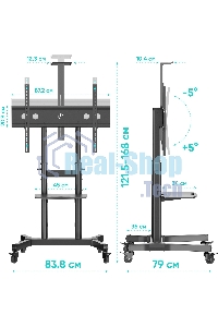 Стойка ONKRON TS1891 черный
