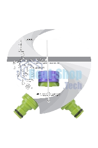 Разветвитель Palisad 2канальный регулируемый со штуцерами