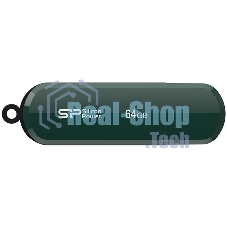 Флешка USB 64 Gb Silicon Power Lux Mini 320, USB 2.0, зеленый