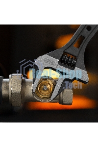 Ключ разводной Denzel 200 мм, CrV, кованый