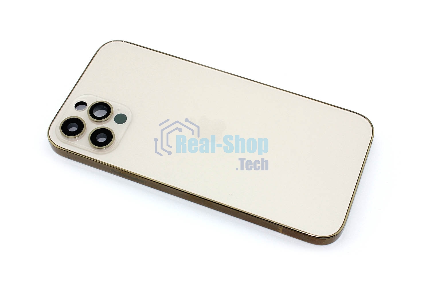 Задняя крышка (корпус) в сборе с рамкой для Apple iPhone 12 Pro золотой