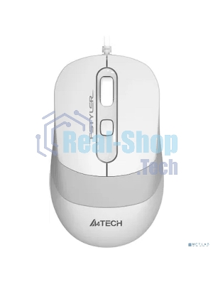 Мышь проводная A4Tech Fstyler FM10S белый/серый, 1600 dpi, USB, кнопки - 4