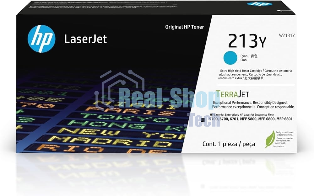 Картридж лазерный HP 213Y Голубой Extra High Yield Original LaserJet Toner Cartridge