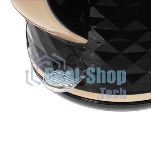 Чайник электрический Centek CT-0025 черный металл 1.8л, 1800W, двойные стенки, кнопка вкл. на ручке