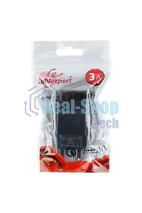 Сетевое зарядное устройство Cablexpert MP3A-PC-17, QC 3.0, 100/220V - 1 USB порт 5/9/12V, черный