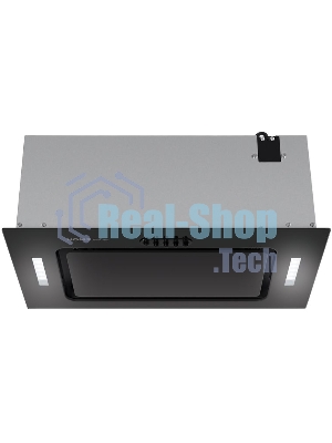 Вытяжка встраиваемая HOMSair Crocus Push 52 черный, 51.8 см, 850 куб. м/ч, 53 дБ