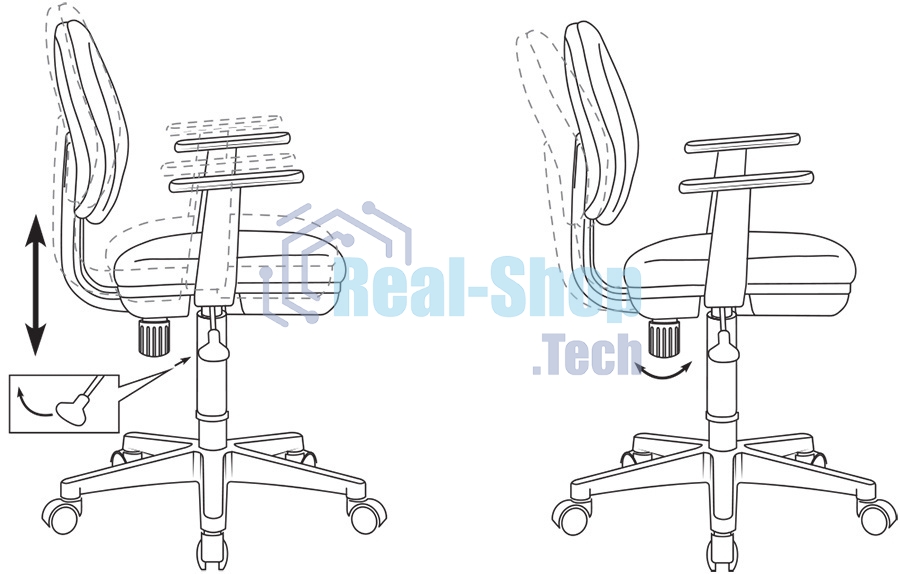 Кресло детское Бюрократ CH-W356AXSN мультиколор маскарад, крестовина пластик, пластик белый