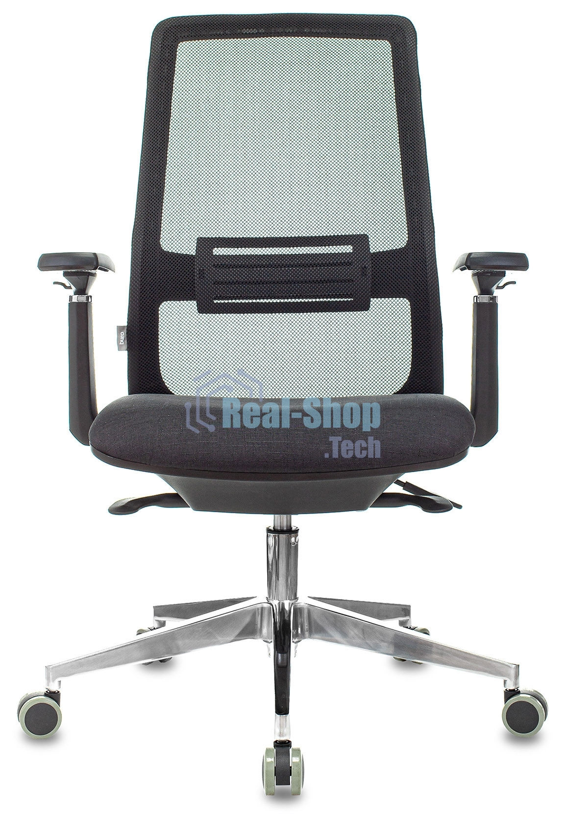 Кресло руководителя Бюрократ MC-915 черный TW-01 38-418 сетка/ткань, крестовина алюминий