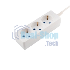 Удлинитель PROconnect 3 гнезда, 1.5 м, 3х0.75 мм², с/з, белый